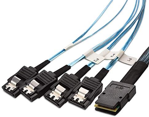 Cable Matters Internal Mini SAS to SATA Cable 3.3 Feet (SFF-8087 to SATA Forward Breakout)
