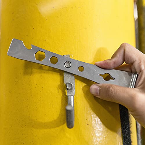 Neiko 00250A Pry Bar Set, 2 Pc Stainless Steel Flat Bar Crowbar, Hex Wrench, Small Pry Bar, 6-1/2” Mini Crow Bar & 9-1/2” Pry Tool, Molding, Scrape, Nail, Baseboard Trim Puller, & Prop Bottle Opener #TOP4