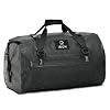 IRON JIA'S Motorcycle Dry Bag - Waterproof Duffle & Luggage Tail Bag Saddle Bags with Roll Top Closure, Shoulder Straps, Inner Pocket and Mesh Pocket (Carbon Fiber, 30L)