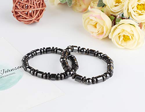 Thunaraz 4Pcs Hematite Bracelet For Men Women Bangle Bracelet Magnetic Tiger Eye Bracelets #TOP5