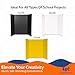 EPI Tri Fold Cardboard Display Board. Large 36 x 48in White Tri-fold Poster 24 Pack. Professional Presentation Boards with Rounded Corners for Science Fair Project, School and Business Presentations