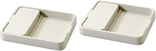 BESTonZON 2 piezas de tapa de estante de trabajo cucharas plegables cucharones de plástico multifunción bandeja superior pinzas soporte de cuchara