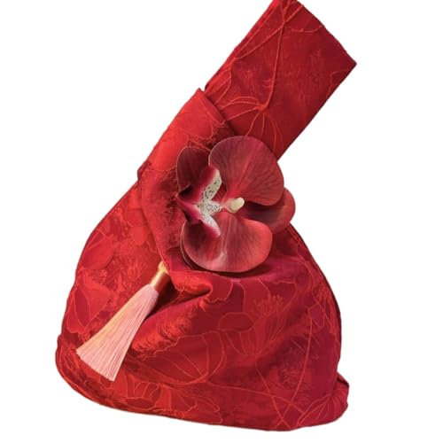 Classic Style Knot Wrist Bag Candy Bag, Temperament Handbags Small Item Pouch, Tassel Knot Wrist Bag Storage Bag