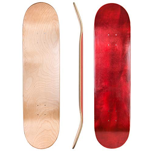 Cal 7 Red Skateboard Deck with Graphic Grip Tape (Bird, 7.75 inch)