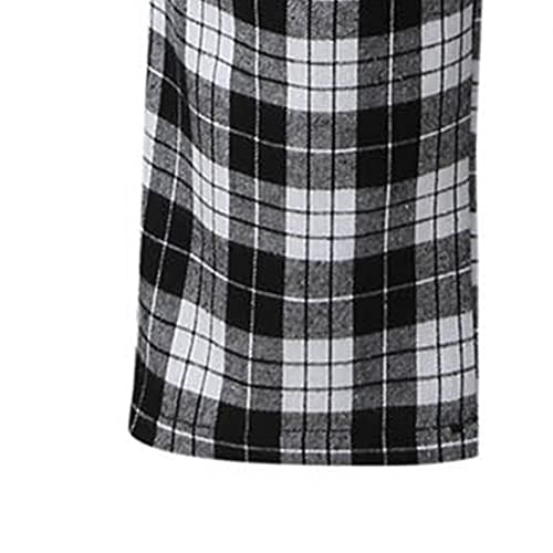 Dreamyth Mens Pajama Pants Ultra Soft Cotton And Linen Sleep Pants Plaid Pj Bottoms Lounge Pants With Pockets #TOP4