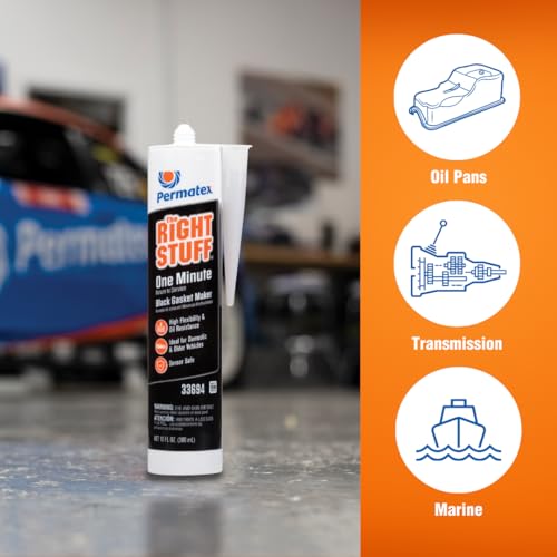 Image of Permatex 33694 The Right Stuff Gasket Maker, 10.1 oz., Black