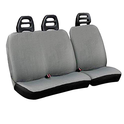 Rebeca Shop C.B gc-Jumpy Housses de siège pour camionnette Ceinture Basse, Gris foncé