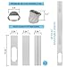 Kerykwan Portable Air Conditioner Window Vent Kit with 5.9” Exhaust Hose Adjustable Portable AC Window Kit for Ducting Universal Portable AC Seal Panel for Horizontal&Vertical Window