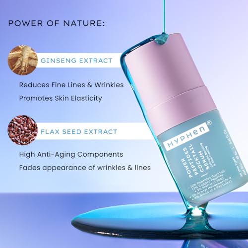 Image of Hyphen 10% Peptide with 2% Copper Peptide Face Serum | Advanced Youth Formula | Boosts Collagen & Elastin | All Skin Types - 18ml