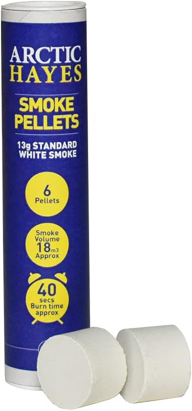 Arctic Hayes PH001 13g White Smoke Pellet (Tube of 6)
