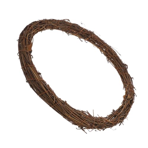 ROMISBABA Guirnalda De Ratan y Sarmiento para Decoración Marco De Rincón Natural para Fiestas y Decoraciones De Navidad