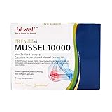 Hi Well Premium Green Lipped Mussel 10000mg 200 Capsules New Zealand Green Lipped Mussel Extract Oil Joint Health Support & Mobility