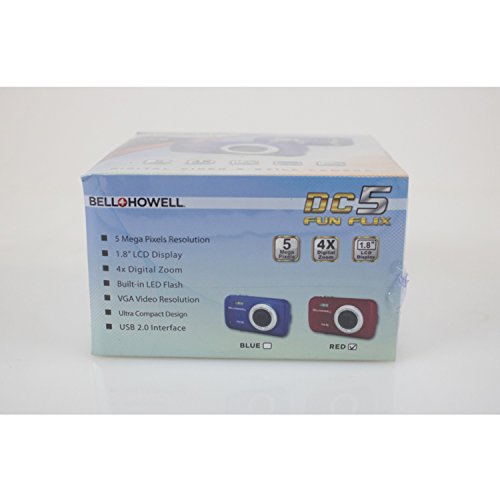Bell+Howell DC5-R 5MP Digital Camera with 1.8-Inch LCD (Red)