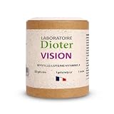 Laboratoire Dioter Vision – Complément Alimentaire Yeux – Myrtille, Lutéine, Zéaxanthine, Vitamine A & Zinc – Vision Normale, Santé Rétine, Fatigue Visuelle, Écrans & Lumière Bleue – 30 Gélules