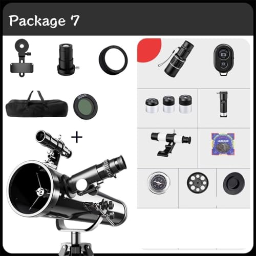 Telescopio portátil astronómico 114mm para niños y principiantes miniatura 4