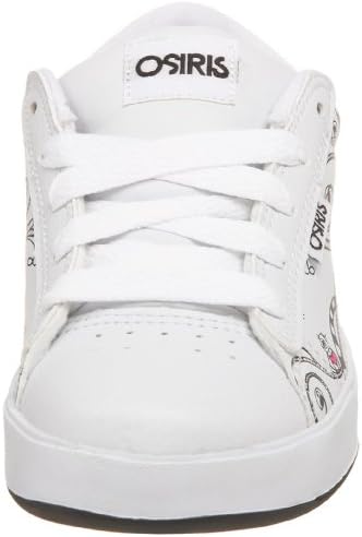 Osiris Little Kid/Big Kid Serve Skate Shoe,White/Owls/KelliMurray,5 M US Big Kid | Image 1