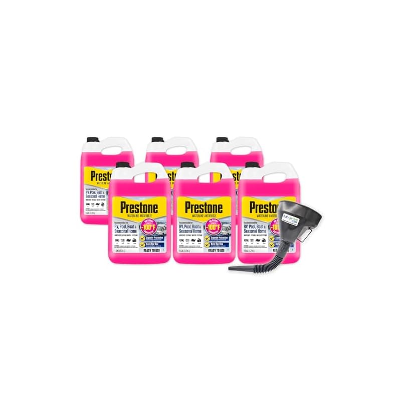 My-Garden-Pool-P-Restone-Original-Pink-Rv-Waterline-Antifreeze-Multi-Use-For-Rvs-Pools-Boats-And-Homes-Six-Pack-6-X-1-Gal-100-Plastic-Flexible-Funnel-Spout-For-Hard-To-Reach-Spots 41j8kgewzml. sl500 . ss800