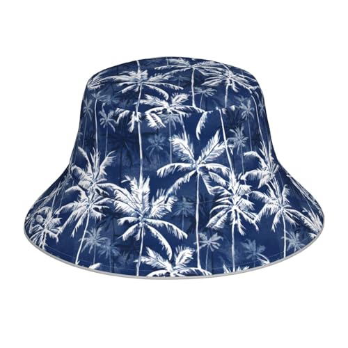 Image of Bucket Hat Beach Summer Sun Hat Reversible Fisherman Hats Double Sided Wearing for Women Men Boys Girls