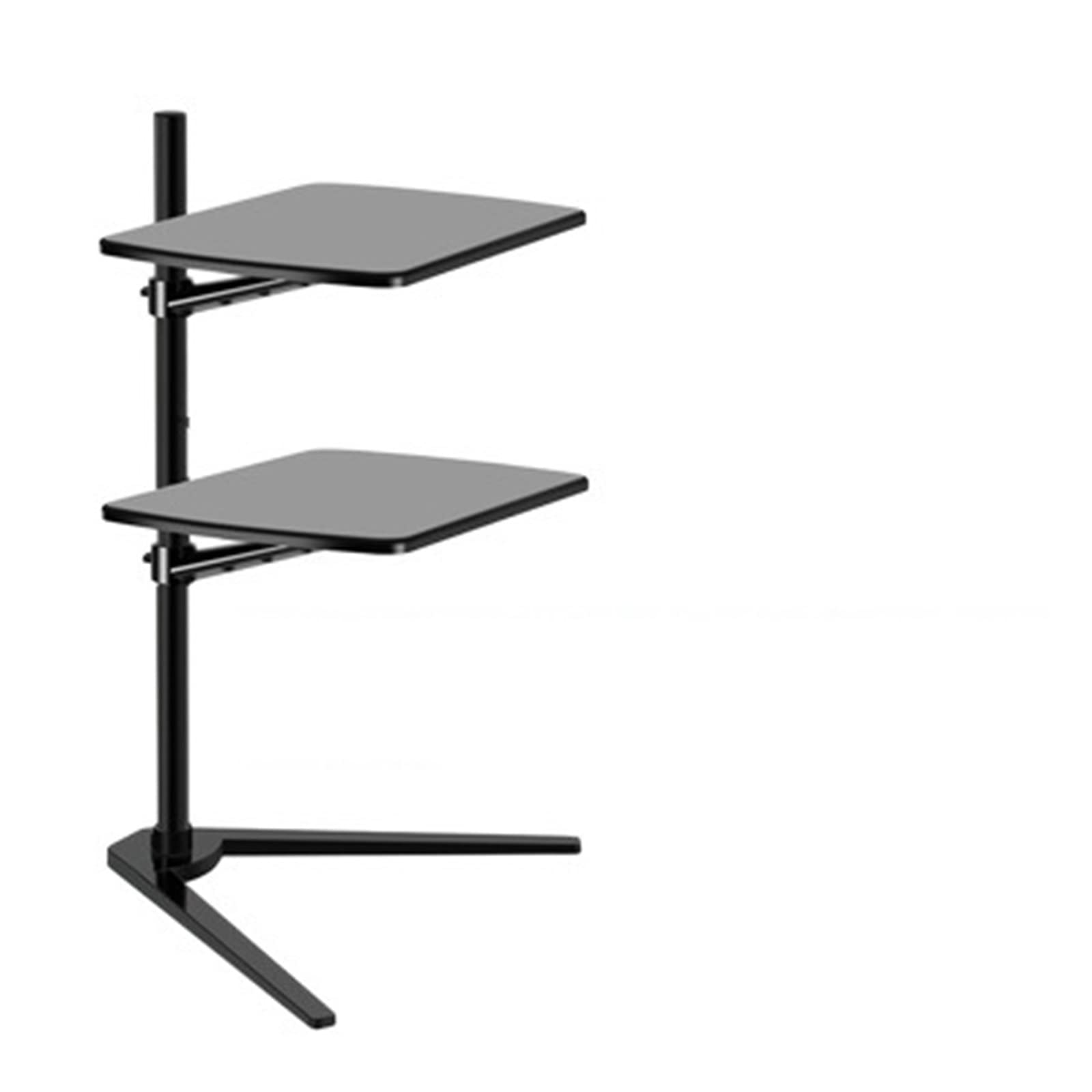 Adjustable 3-in-1 Laptop Tablet Smartphone Floor Stand with Mouse Tray - Ergonomic Height Angle for Comfort - Perfect