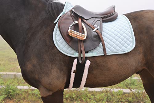 T TEKE Daily English Girths for Horses: Padded with Fleece, Double-Sided Heavy-Duty Elastic and Stainless Steel Buckles (Sizes 38”-56")" by T TEKE - Image 4