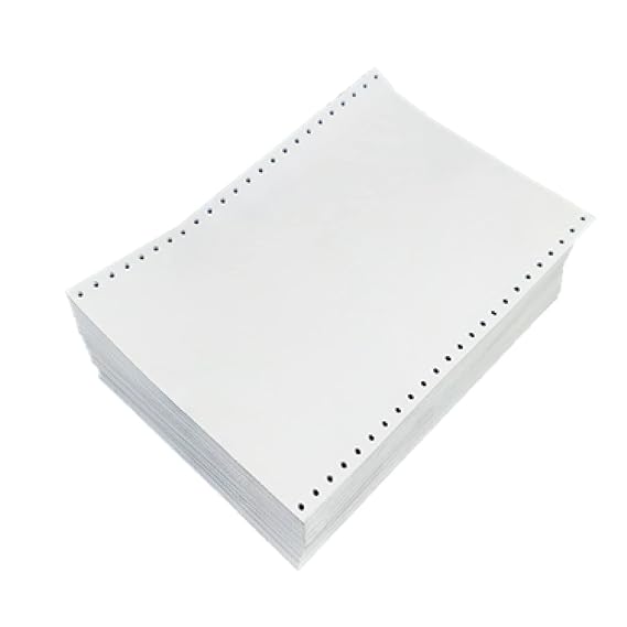 Dot Matrix Printer Paper 8"x12",1 Part 1000 Sheets Without Carbon 70