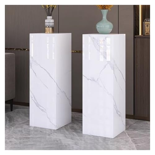 Pedestal de madera para exhibir esculturas y artículos decorativos, base resistente soporta hasta 100 kg, ideal para decoración del hogar y galería