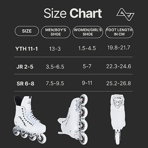 Alkali Cele Adjustable Senior Junior Youth Roller Inline Hockey Skates thumb #1