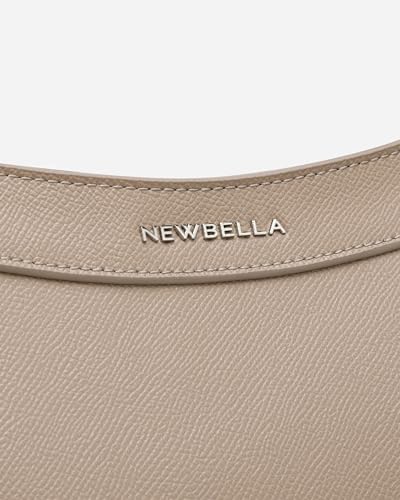 Image of NEWBELLA Tote Bag for Women, Vegan Leather Crossbody Shoulder Bag, Top Handle Satchel Purse for Work, Travel, Daily Use (Apricot-2, for 13 inch laptop)