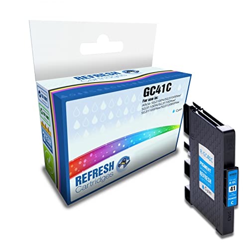 Image of Refresh Cartridges Compatible Ink Cartridge Replacement for Ricoh 405762 (Cyan)