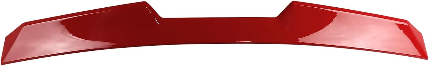 IKON MOTORSPORTS, Roof Spoiler Compatible with 2022-2026 Subaru WRX, Rear Roof Window Spoiler Wing V Style ABS Painted #DCK Ignition Red, 2023