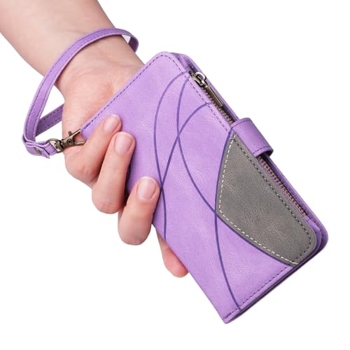 Étui iPhone 14 Plus rouge housse cuir portefeuille à fermeture éclair - 7