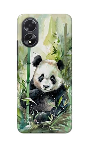 Image of Printed Hard Back Cover for Oppo A38 4G Back Cover (Panda -J1) -190724(EA)
