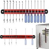 Werkzeughalter Wandhalterung Werkzeugaufbewahrung Werkzeug Organizer – 2 Stück Magnetische Werkzeugleiste Mit Verschiebbaren Clips, Robuster Werkzeughalter Für Schraubendreher & Schraubenschlüssel