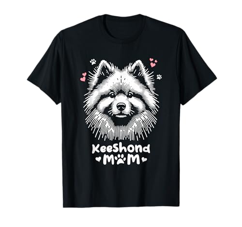 Keeshond Mom Keeshonden Dog T-Shirt