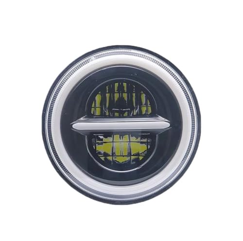 Phare de moto H4 DRL avec faisceau LED puissant et boîtier 7 pouces