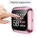 [8-Pack] Screen Protector Case Compatible with Fitbit Versa 2 Smartwatch, All-Around TPU Plated Protective Cover Scratch Resistant Bumper Shell Accessories (8 Colors, Versa 2)