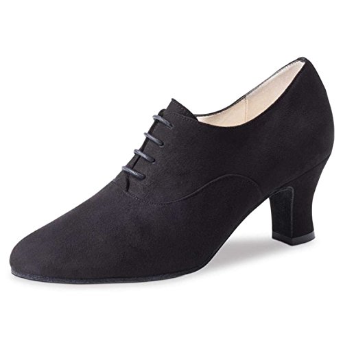 Werner Kern Ladies Dance Shoes/Practice Shoes Olivia - Suede Black - 6 cm [UK 7]