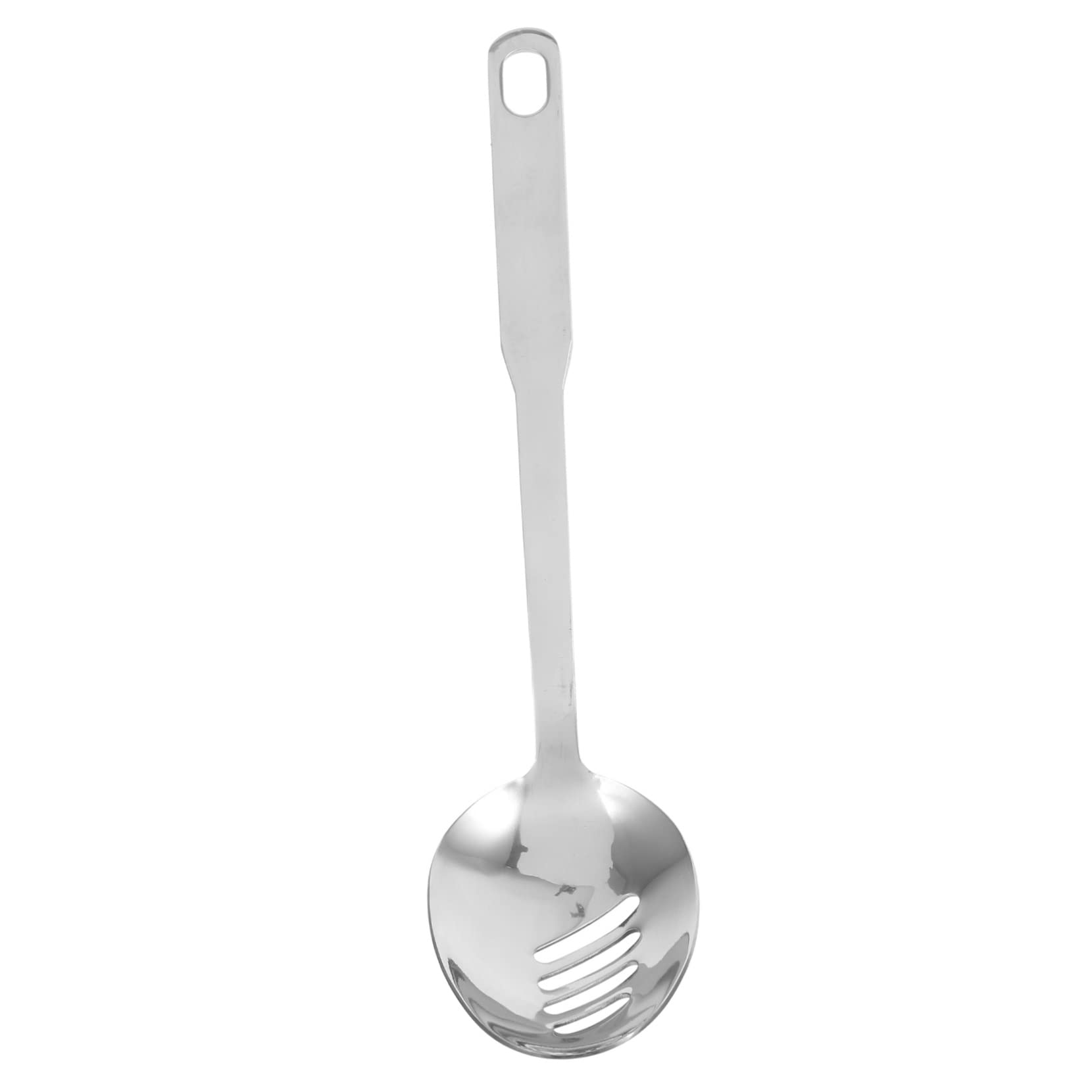 OFFSCH Stainless Steel Perforated Serving Spoon Slotted Utensil for Daily Use Portable Kitchen Accessory