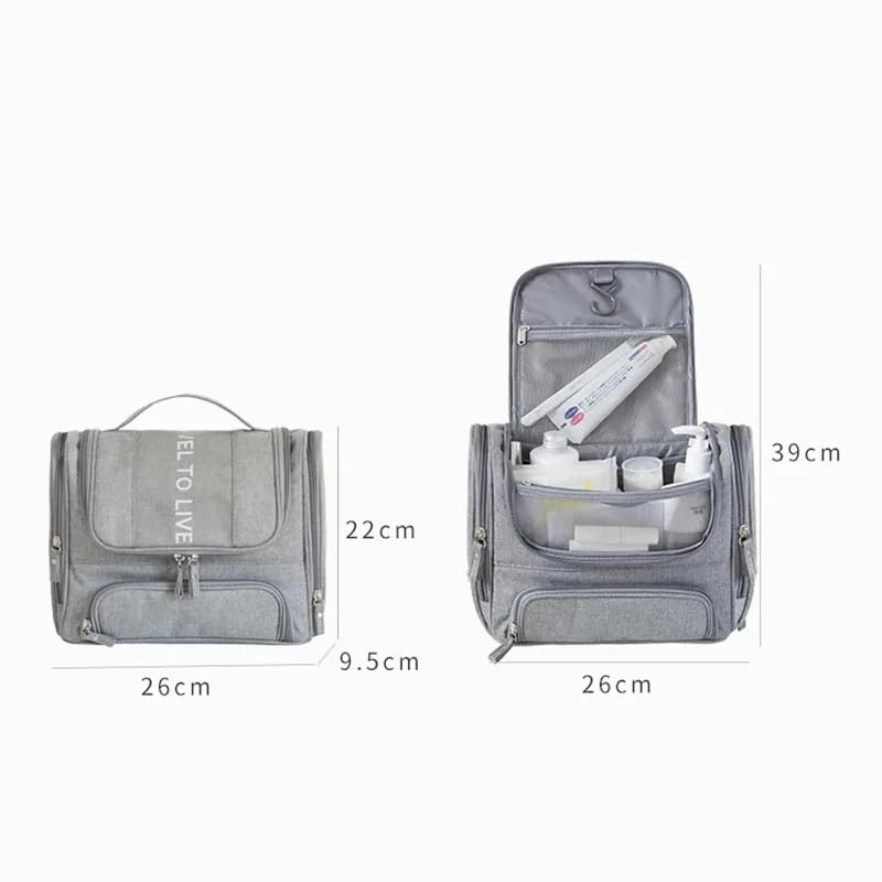 Borsa da Toilette Impermeabile da Uomo, Borsa cosmetica da Appendere, Organizer da Viaggio per Il Trucco, Accessori per Il Trucco da Donna, Custodia per Il Trucco, Lavaggio a Secco
