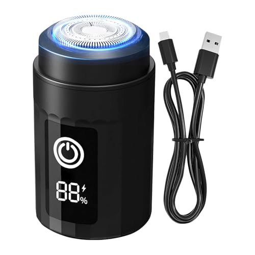 Mini Rasoio Da Uomo | Impermeabile Rasoio Viso Rasoio,Umido E Asciutto Ricaricabile USB Per Viaggio Cura Della Barba E Rimozione Dei Capelli Del Corpo