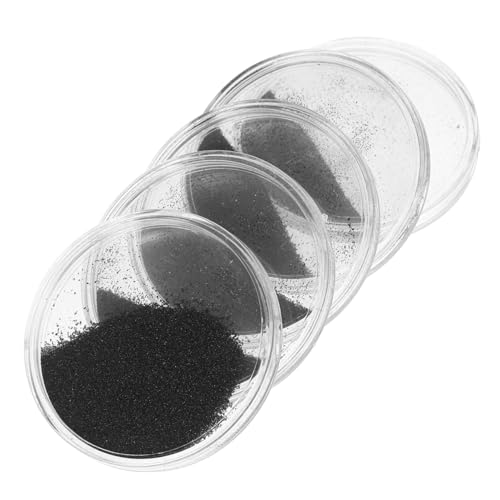 Anneome 5pcs Iron Filings for Science Powder Shavings Iron Powder for Magnet Demonstrations School Filing Case Scientific Tool