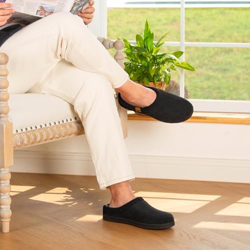 VeraCosy Men's Comfy Soft Durable Moccasin Slippers