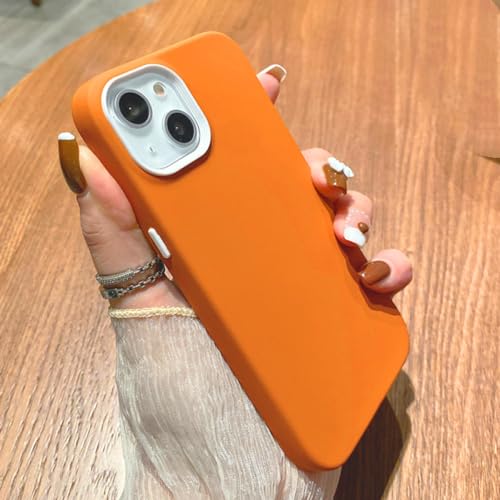 Coque amovible iPhone 12 silicone orange pour vos sorties