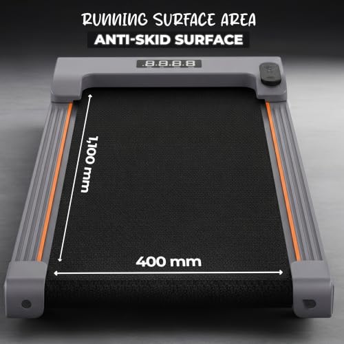 Image of Compact Lite 3HP Peak BLDC Motor Walkpad Treadmill with Remote Control | 120 kg User Capacity Walking Pad| 10km /h Max Speed | LED Display with Under-Desk Design | Home Use | Grey