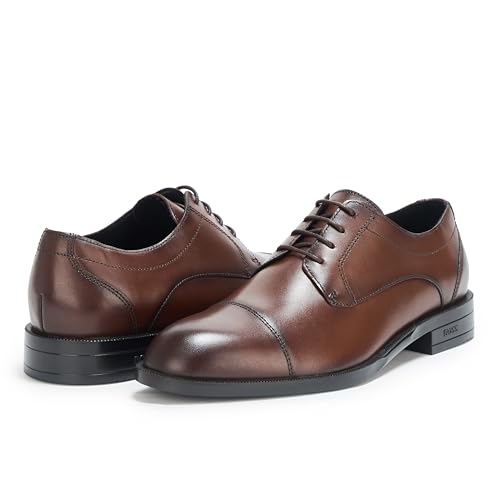 Image of BOSS Men's Tayil Smooth Leather Derby Dress Shoe