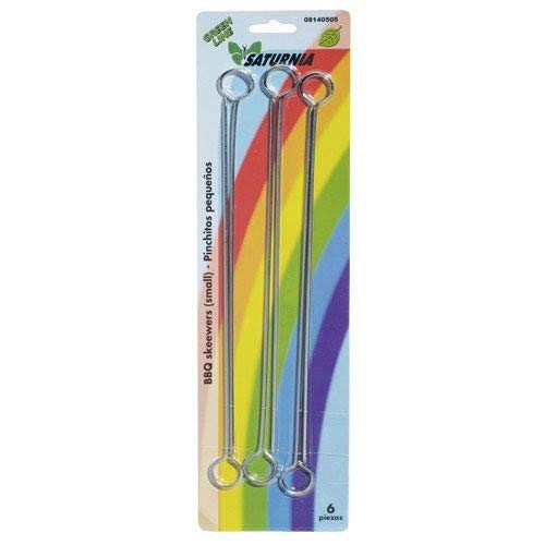 Saturnia Pinchitos Acero Inoxidable Pequeños 30 Cm. (Bolsa 6 Unidades)
