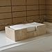 Natural Travertine Napkin Holder 9.8