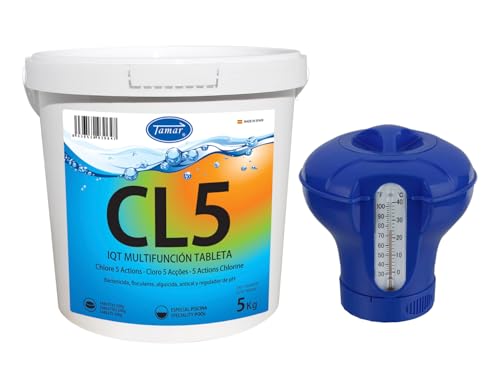 Tamar Pack Cloro 5 acciones 5kg + Clorador con termometro