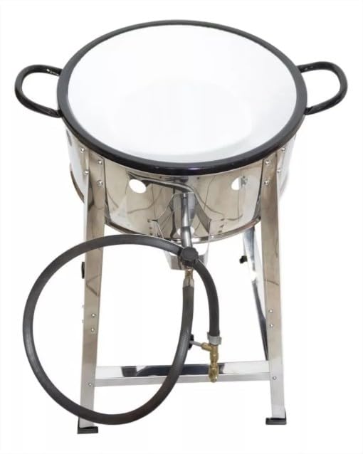 Fritadeira Industrial Fogão Pasteleiro Com Tacho 16 7l Aço Inoxidável