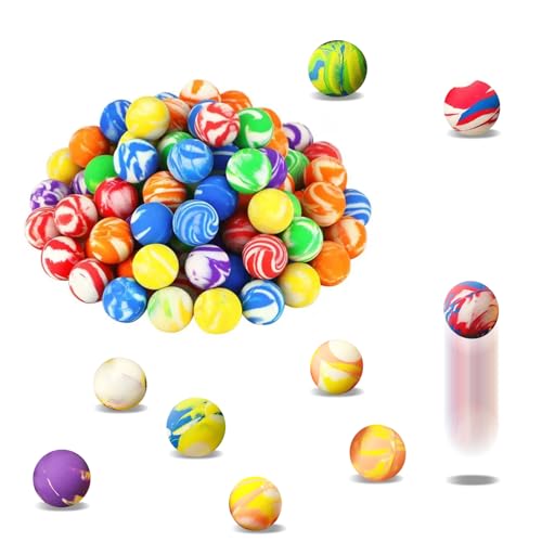 Funalix 35 Piezas Pelotas Saltarinas, 23mm Pelota Saltarina Niños, Pelota Que Rebota de Color de Goma, Actividades Escolares, Premios y Celebraciones